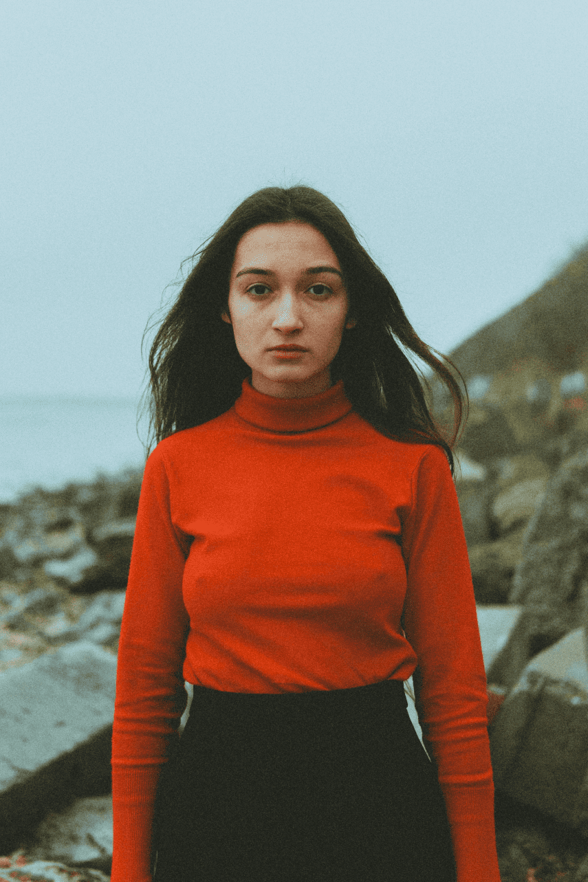 Pull col roulé chaud