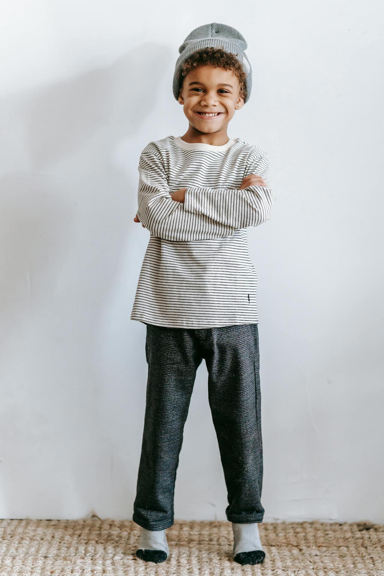 T-shirt manches longues marinière pour enfant - Etikashion